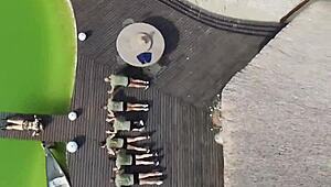 delicious blonde slut gets rough threesome pounding 😈