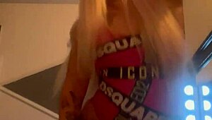 Sexy Dancing Blonde In Intimate Setting