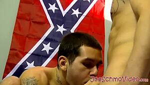 Young gay amateurs stroke cocks and bareback hard