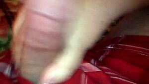 i give a handjob to a mature woman with huge tits