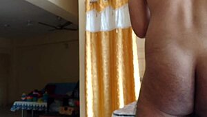 Solo gay guy intriguingly fucks his big ass with a carrot