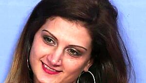 hot sex kitten slurping cum loads on her face