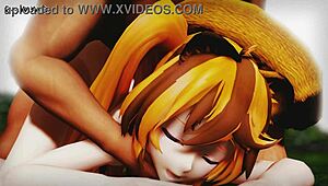 Hey, ever tried breeding a slutty tiger girl like Lily Chi in wild 3D action?