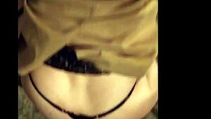 Paola Gurgel, 18-19, licks and squirts outdoors on webcam after recording, watched by voyeurs