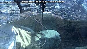 My Girlfriend Slut Gives Blowjob in Cable Car Scene 2