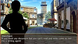 Rough massage turns into intense masturbation in Key of Egg hentai!