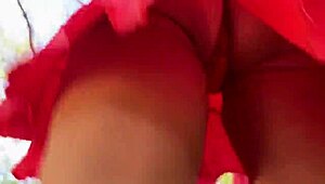 Stepmom milf squirts hard during public blowjob fetish