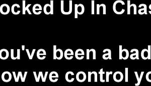 Slave Chastity Device Under Femdom Bondage