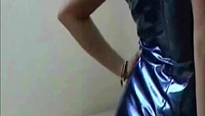 Hey, got these PVC panties just for you, wanna see?