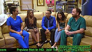 Angel Ramiraz gets a wild physical exam with unexpected dick swab at hospital