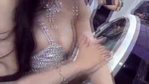 Voyeur Downblouse Clip Captures Sneaky Glances in Public Hidden Moments