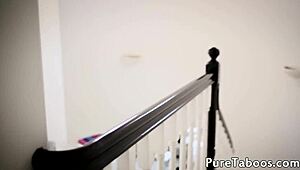 facialized taboo teen gets plowed in a wild foursome