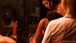 Real Teen 18+ Pussy Toyed With Candles In Group Humiliation