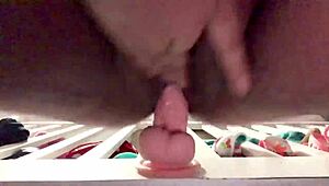 Juicy teen with big breasts gets naughty with toys