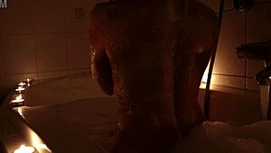 Hot Babe Takes Seductive Bath Showcasing Gorgeous Body in Shower