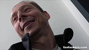 Bimbo Barbie Intensely Fucks Fan Bent Over