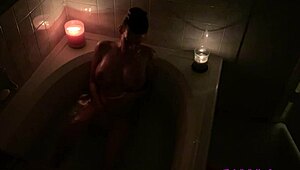 brooke enjoys a hot bath before getting some dick 😏