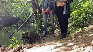 perfect stranger milf jerked me off near the lake