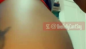 She Craves The Cock, Teasing With Panties And Thong On Her Ass