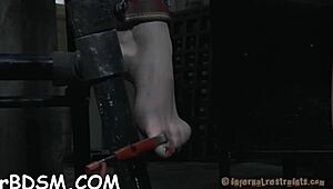 Watch her tight pussy get pounded viciously in this rough competition