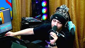 Watch Bia Ruiva Bend Over and Ride the Presenter in Doggy and Cowgirl!