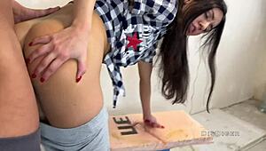 Rough Punished Repairwoman Gets Hard Anal for Bad Work