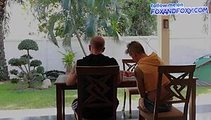 smoking game starts from blowjob and turns into the hot anal creampie