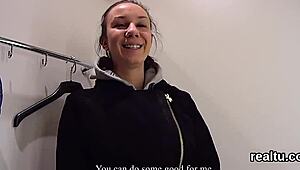 charming czech cutie seduced and drilled in pov