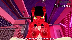 Meru the succubus receives POV fucking in uniform