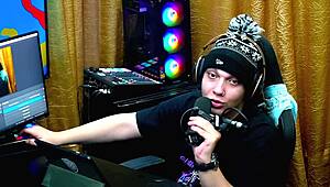 Watch Bia Ruiva Bend Over and Ride the Presenter in Doggy and Cowgirl!