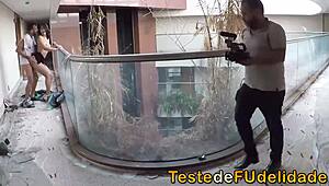 check out brazilian porn behind the scenes with brunette anal action 😏