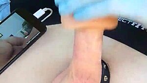 hot guy masterbating with fleshlight pocket pussy and shooting cum