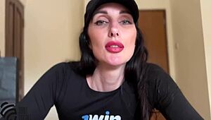 Cramped Leg After Intense Brunette Orgasm in Homemade POV