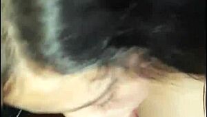 Petite colombian latina amateur gives blowjob and gets her pussy fucked hard