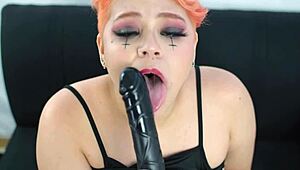 Hot Goth Teen Deepthroats Black Cock