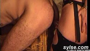 Two French Secretaries Drain Balls Efficiently at Office Desk Outdoors