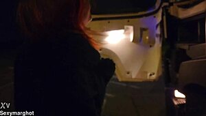 Intriguing Encounter with a Trucker on a Highway Parking Lot