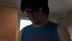 Nerd seduces his secretary