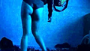 Sexy college girl dances sensually, gets aroused, and reveals her pussy