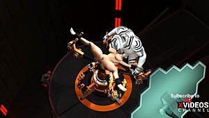 Sci-Fi Android Cuffed Hottie