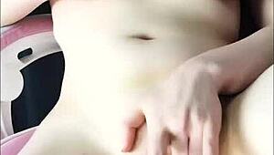 redhead gamer girl lizzie buns guides ya to stroke yer cock and cum with her