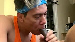 Hey, dude getting sucked off by his friend right here.