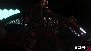 Sci-Fi Android Cuffed Hottie