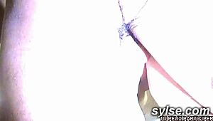 Two French Secretaries Drain Balls Efficiently at Office Desk Outdoors