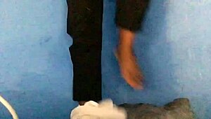 enjoying private self-pleasure at home until climax