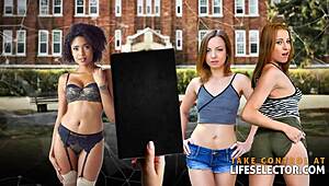 blonde babe rides cowgirl in pov anal