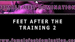 Susy Blue Bound, Worshiping MILF Mistress Tempesta's Socks and Bare Feet