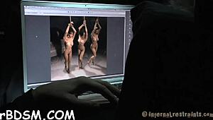 Girl in Metallic Helmet Endures Hardcore Pussy Drilling!