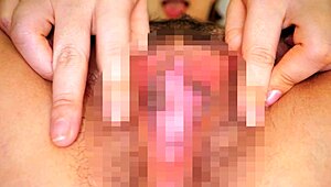 Japanese Girl Spreads Pussy For Intense Masturbation