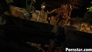 Hot delilah strong fucks outdoors and gets a facial 😈